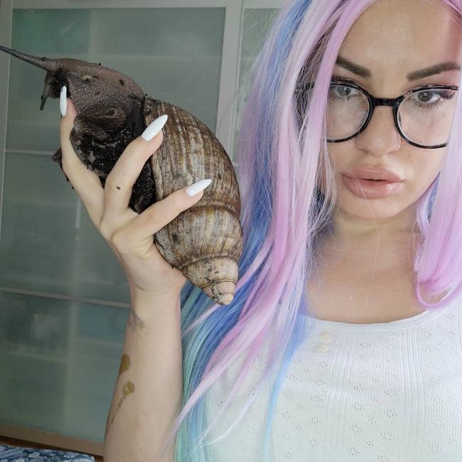 Ms Buckley’s business took off after she started posting about her snails on TikTok. Picture: SWNS