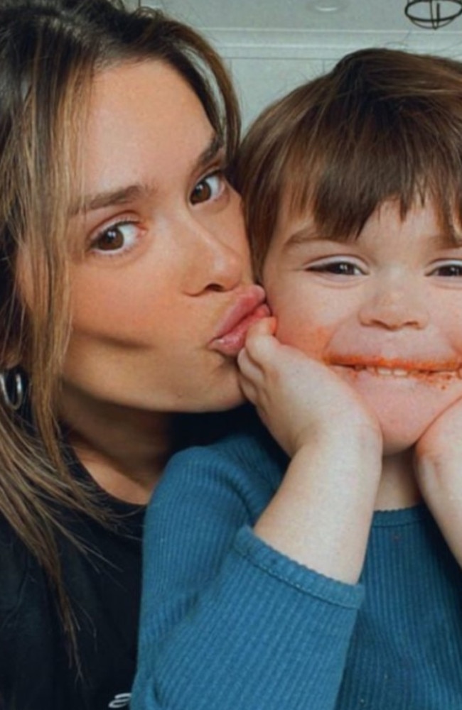 She posted a selfie with her son. Picture: Instagram