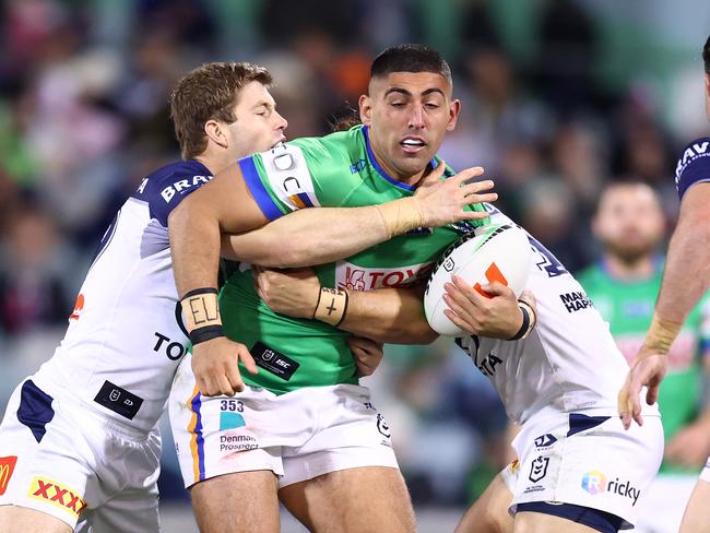 Emre Guler has spoken with the Raiders about a potential release on compassionate grounds. Picture: Getty Images