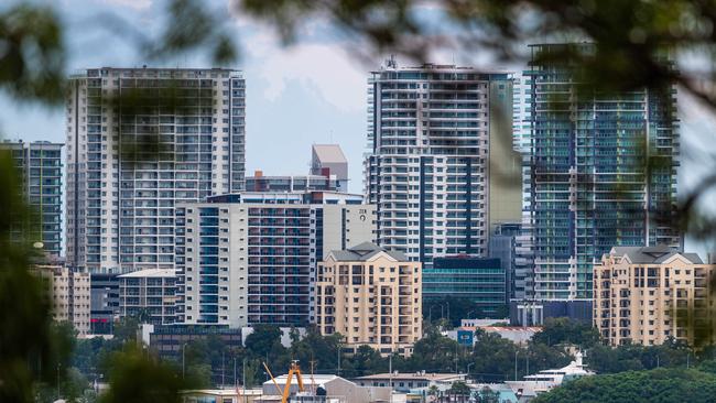 Photographs of Darwin City skyline from Charles Darwin National Park.Photograph: Che Chorley