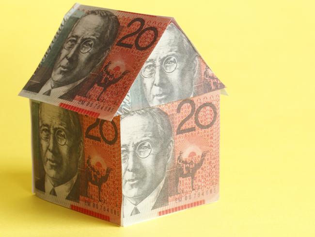 Australian real estate concept housing, Australian money, generic property