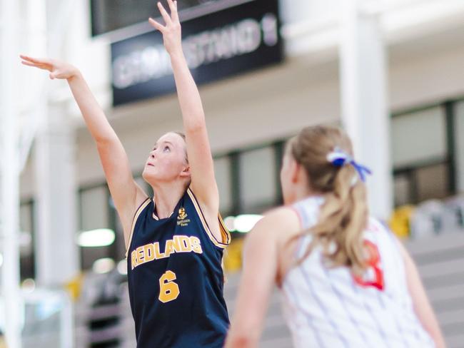 Redlands College at the 2024 Basketball Australia Schools Championships. Picture: Taylor Earnshaw