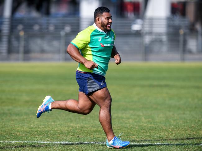 Taniela Tupou is battling to be fit for the Bledisloe Test at Eden Park. Picture: AAP Image