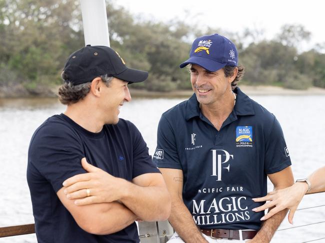 Magic Millions ambassadors Billy Slater and Nacho Figueras have already exchanged barbs over their upcoming polo game. Picture: Luke Marsden