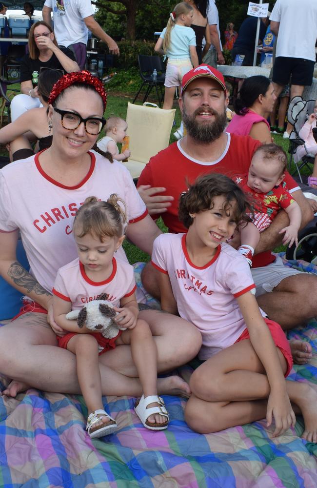 The Broad family enjoy their time at the 2023 Buderim Community Carols.