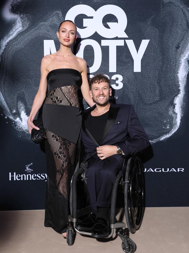 Chantelle Otten and Dylan Alcott. Picture by Max Mason-Hubers.