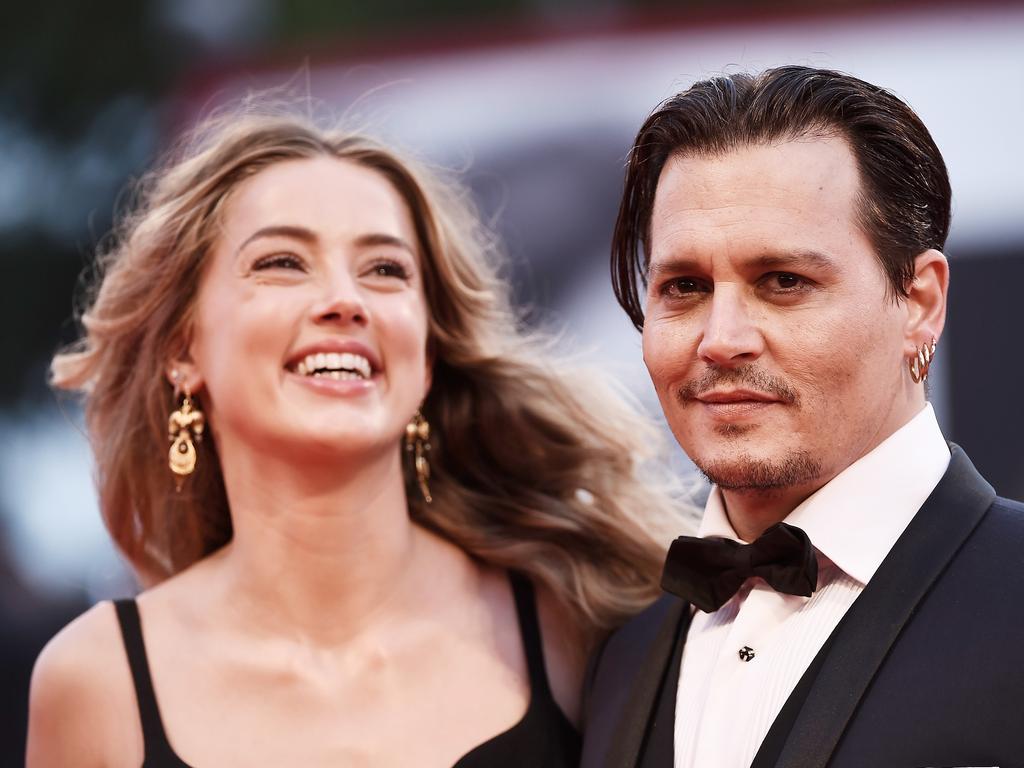 Happier times for Amber Heard and Johnny Depp. Picture: Getty Images