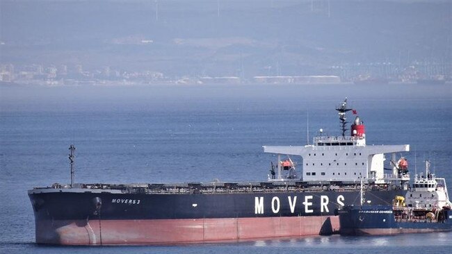 The Movers 3 bulk carrier, owned by Aswan Shipping, was taking Rio Tinto bauxite to China when it was detained by AMSA and it cannot move from Weipa until serious issues are addressed; 21 crew from Turkey, India and Georgia are on the ship. Picture: supplied