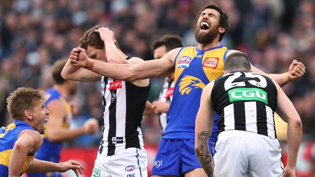 The 2018 Grand Final between Collingwood and West Coast was a thrilling contest. Picture: Phil Hillyard