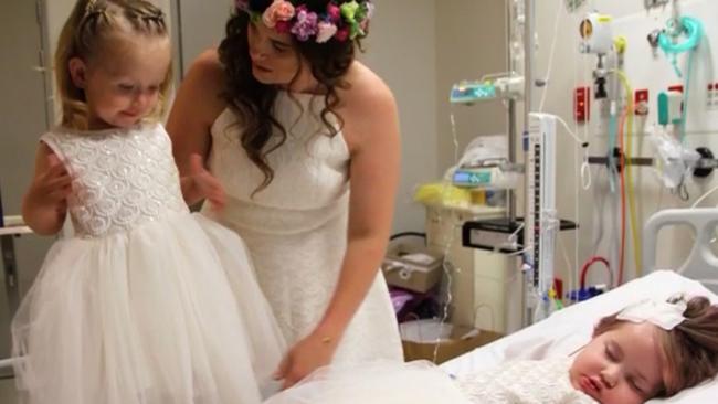 The wedding at Lady Cilento Children’s Hospital.