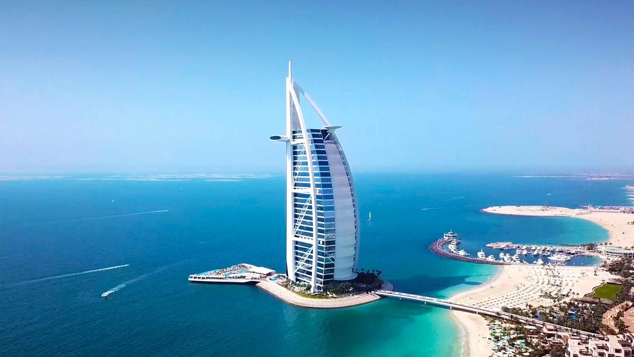 One of Dubai’s luxury ultra-modern buildings, the Burj Al Arab Jumeirah.