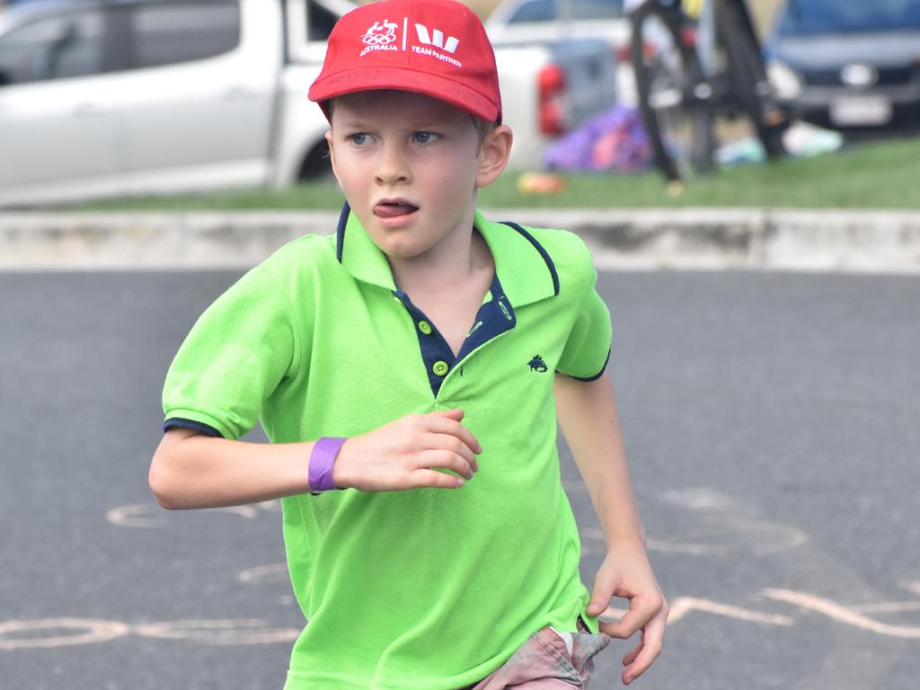 Juniors in action at The Capricornian Rocky Triathlon on March 17, 2024.