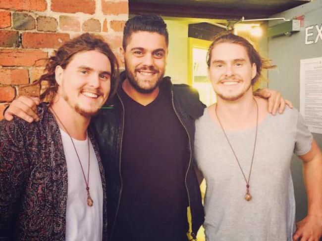 In their corner ... Dan Sultan and the Pierce Brothers have a mutual appreciation society. Picture: Facebook