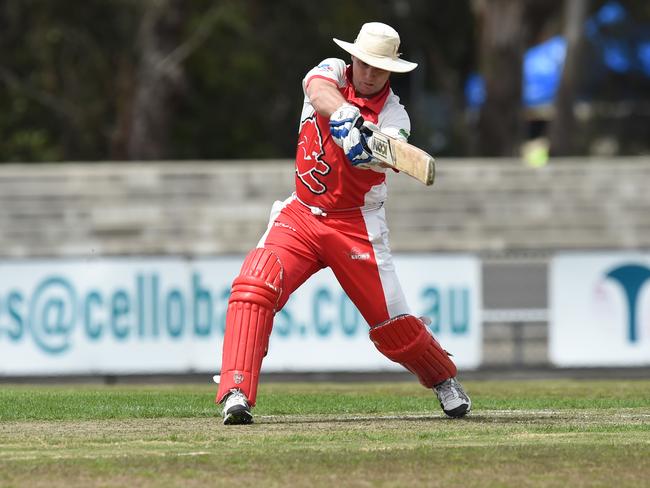 VSDCA cricket: Bayswater v Melton at Bayswater Oval. Melton batting. Batsman Anthony Gale.  Picture: Lawrence Pinder