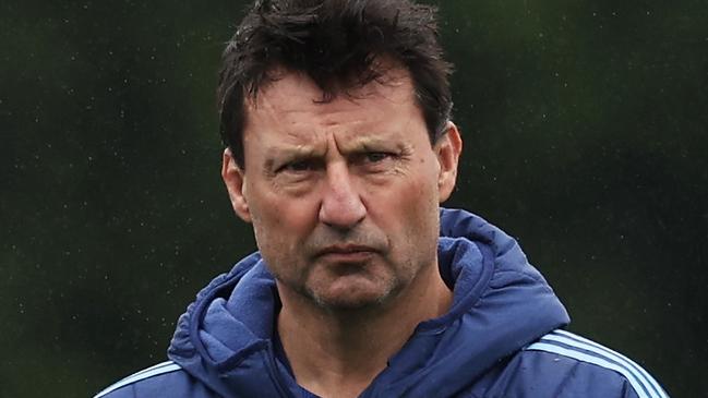 Blues head coach Laurie Daley looks on during a NSW Blues State of Origin squad training session, (Photo by Matt King/Getty Images)