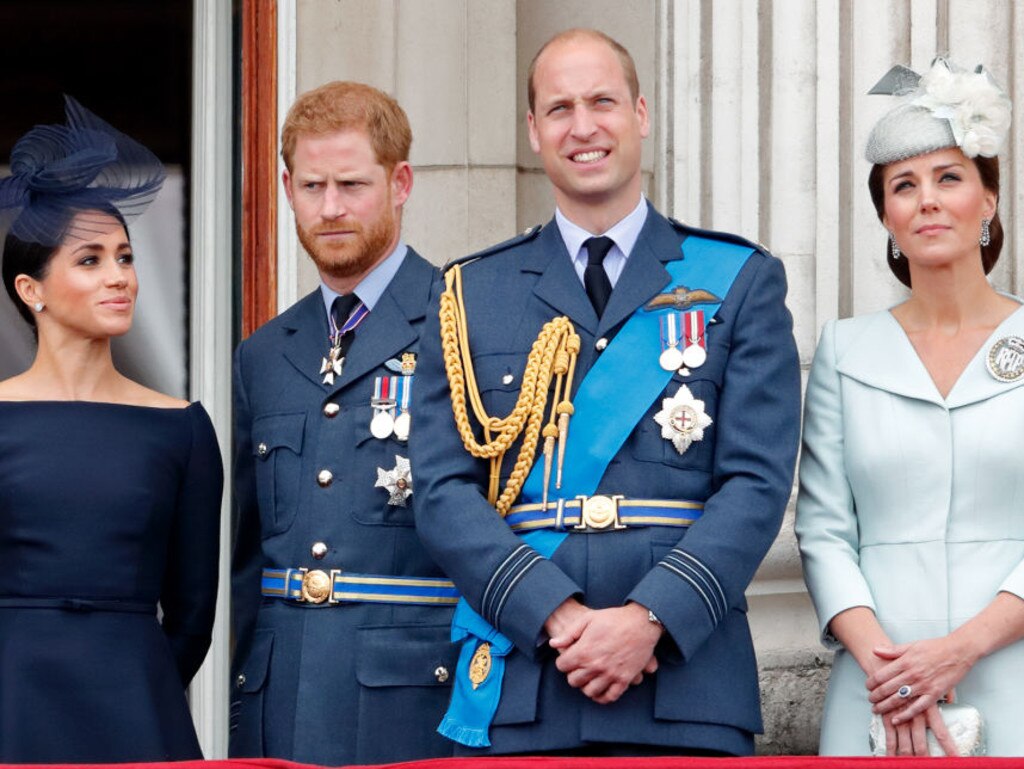 Throughout 2018, frictions between the Sussexes and the Cambridges started to show. Picture: Max Mumby/Indigo/Getty Images.