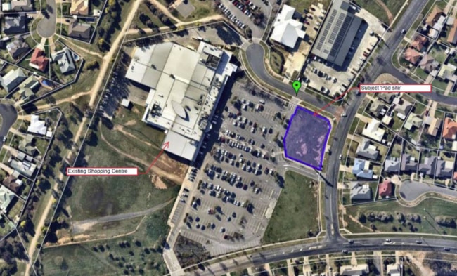 The KFC has been proposed for South City Shopping Centre. Picture - Habitat Planning.