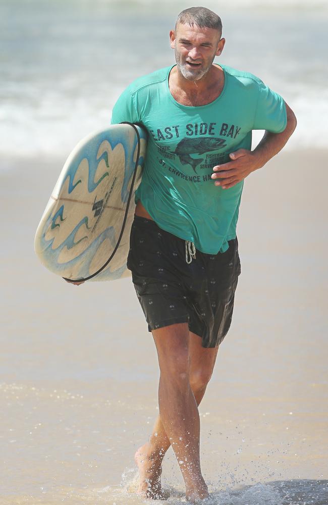 Declan Sheeran broke a rib avoiding a surfer in the impact zone. Picture: Glenn Hampson