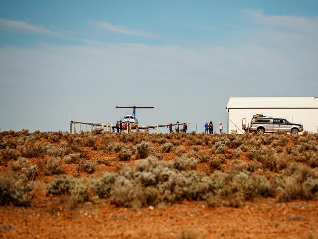 6/5/2020 Royal Flying Doctor visits outback Stations  at Commonwealth Hill Station, Coober Pedy region in far North South Australia. Picture MATT TURNER.