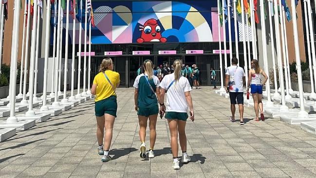 Australian Olympians have been warned against wearing their team uniforms outside the Olympic village. Picture: Instagram