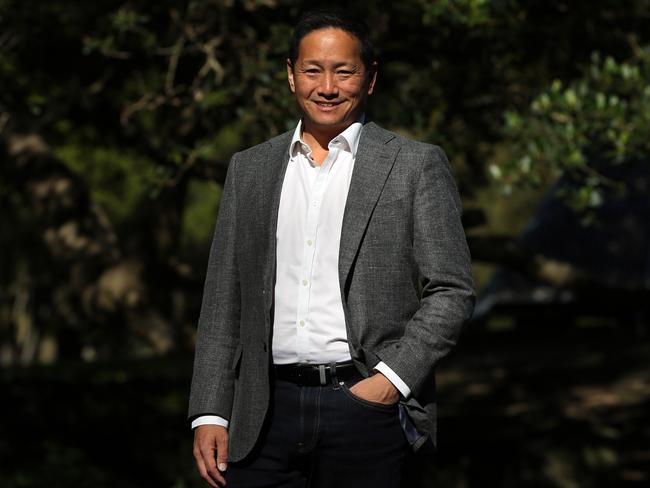 15/07/2019. CEO Eric Wang of  Ecofibre, a provider of hemp products in the United States and Australia. The company grows hemp to be sold as food via pharmacies with its share price trebling recently on the ASX. Jane Dempster/The Australian.