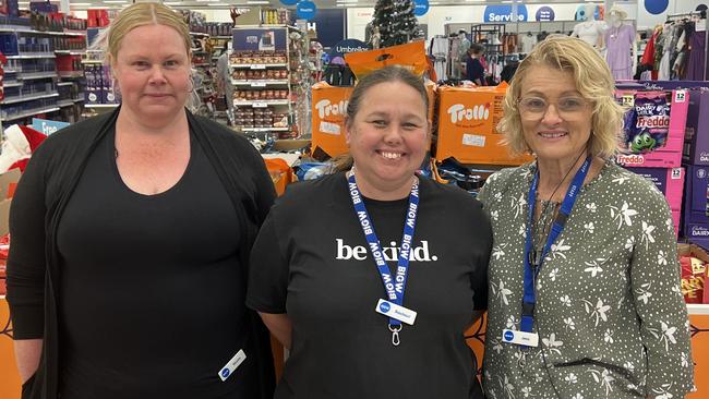 Founding opening day team members at Big W Tweed City Nicole, Rachael and Jill celebrate 25 years since the store’s opening in 1997.