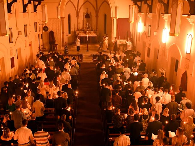 Hundreds of Mass-goers form one of Brisbane's busiest and most beautiful Catholic churches are to be forced to leave the church and worship in the hall under the Pope's crackdown against the traditional Latin Mass. The Brisbane Oratory Church, at Annerley, has 3 Latin Masses on Sundays, mostly packed, and one on every other day. Picture: Facebook