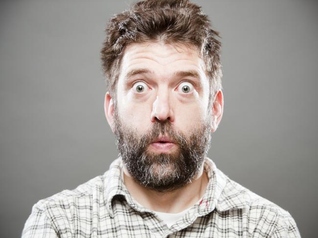 Shocked expression - Rather sketched out looking man. Picture Istock