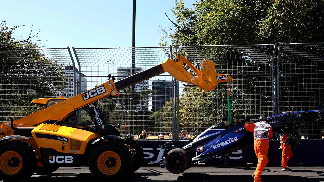 Williams are in real strife now this weekend. (Photo by Martin KEEP / AFP)