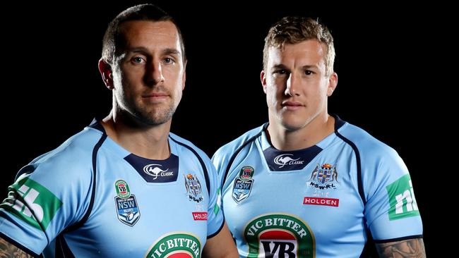 Trent Hodkinson believes Mitchell Pearce has the chance to create a Blues dynasty with the young stars around him. Picture: Gregg Porteous