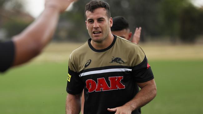 Michael Oldfield during Panthers training. Picture: Penrith Panthers.