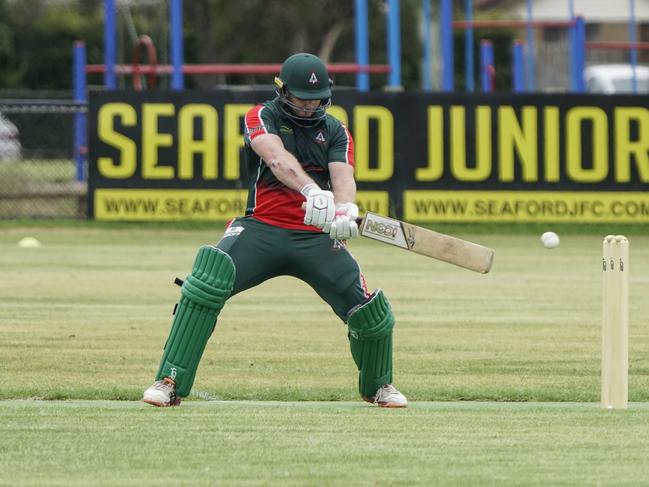 Damien Lawrence batting for Pines.