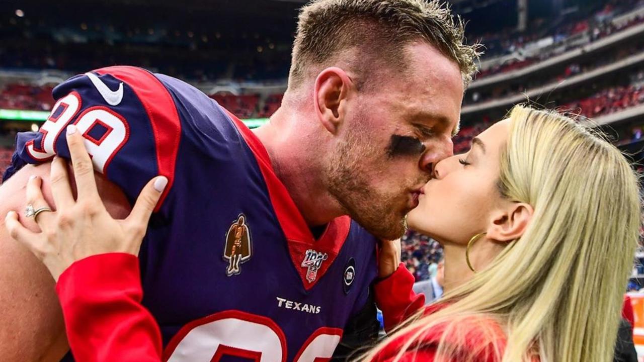 JJ Watt and fiancee Kealia Ohai.