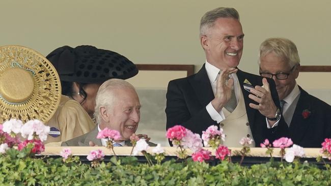 VRC chairman Neil Wilson watching Royal Ascot in the Royal Box with King Charles III earlier this week. Picture: Alan Crowhurst.