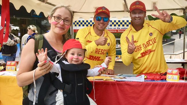 Mike Anderson and Andy Cross of Surf Life Saving NSW hosting a community education session.