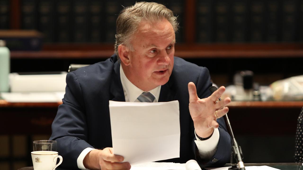 Mark Latham pictured in NSW parliament in Sydney. Picture: Richard Dobson