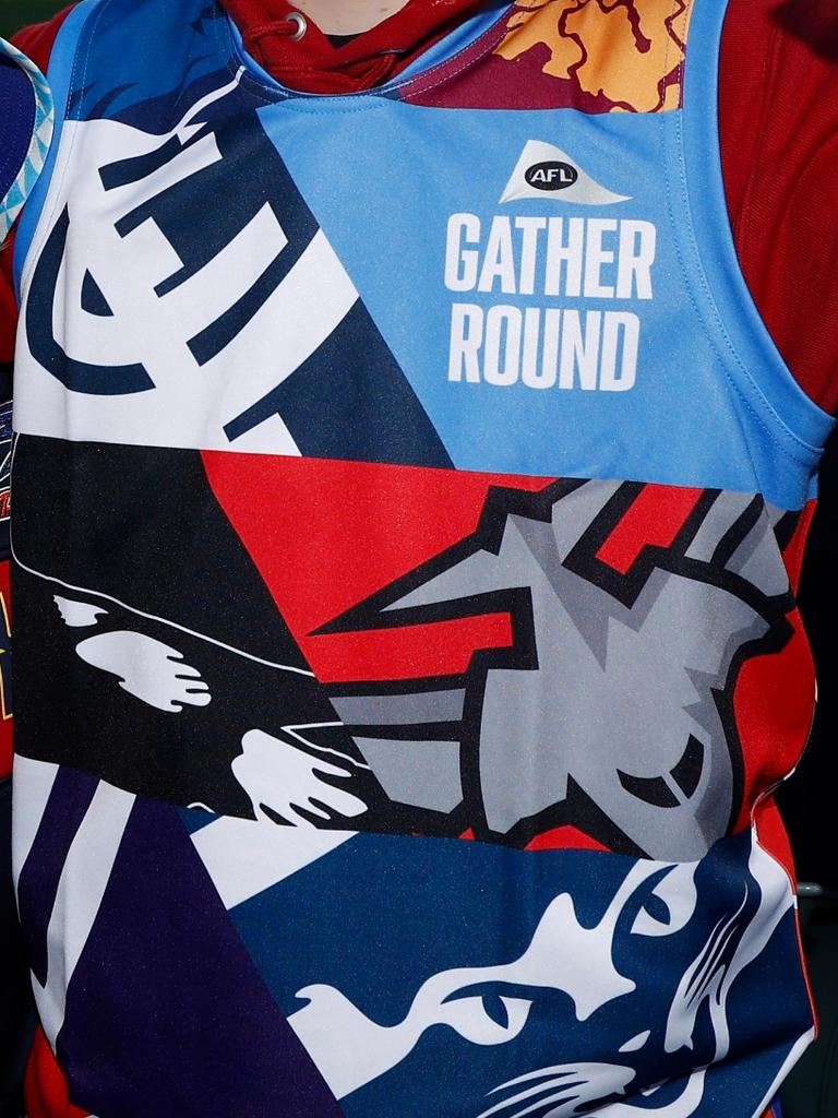 The Gather Round jumper. (Photo by Michael Willson/AFL Photos via Getty Images)