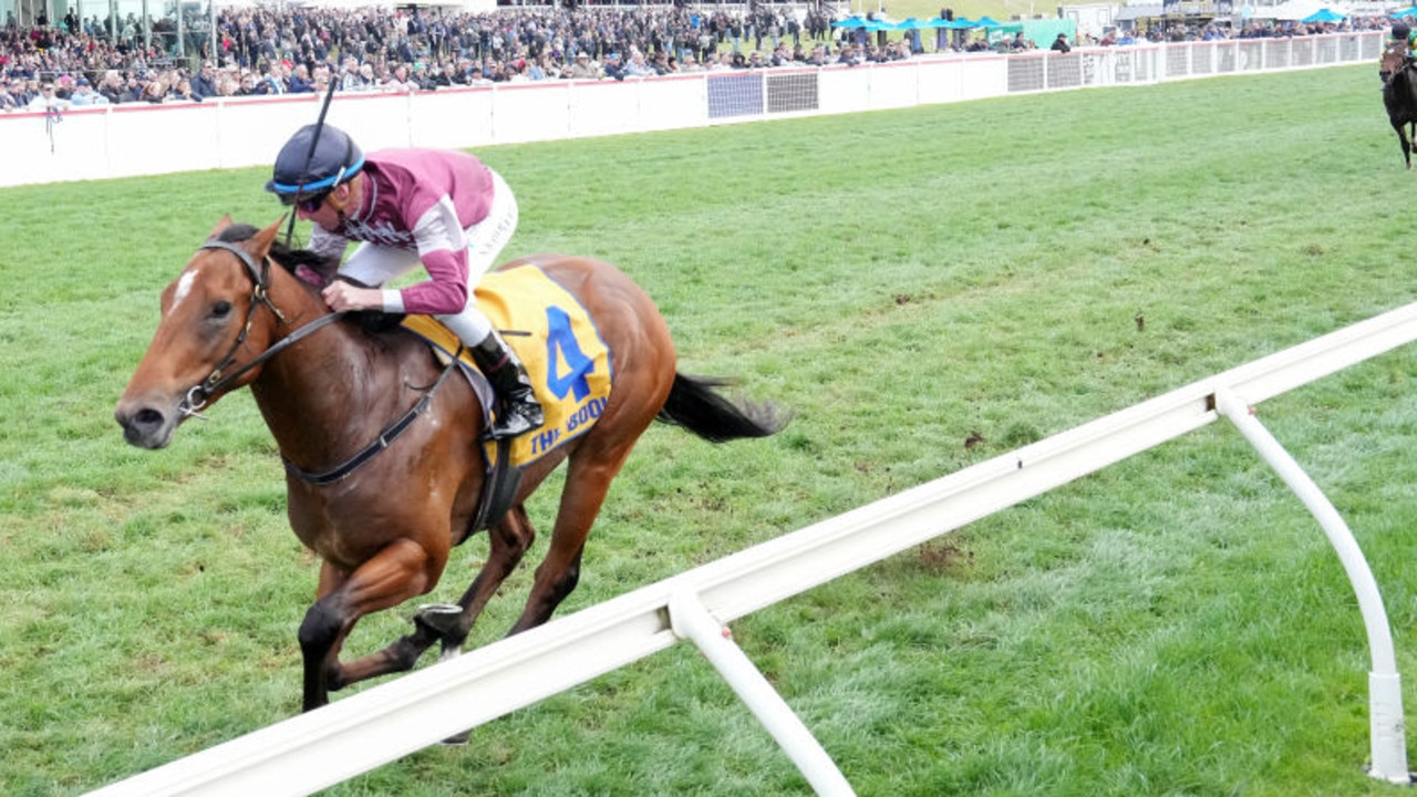 La Pleine Lune wins the Rafferty's Tavern 2YO Open Handicap at Warrnambool on May 1. Photo: George Sal / Getty Images.