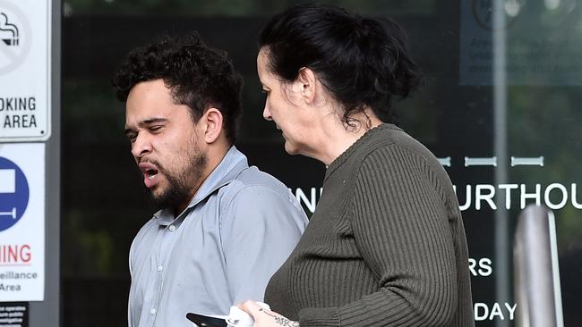 Kaylam James Hine leaves Caloundra Court House. Picture: Patrick Woods.