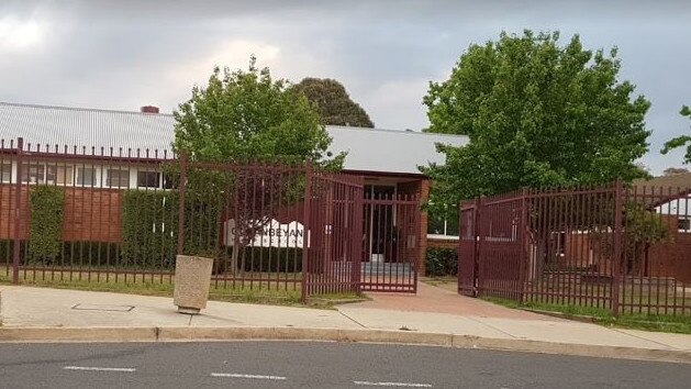 Queanbeyan High School has had to limit on-site teaching days for students in years 7 to 10. Picture: Google