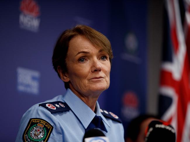 Karen Webb has come under fire for her recent media conferences after the alleged murders of Luke Davies and Jesse Baird. Picture: Nikki Short