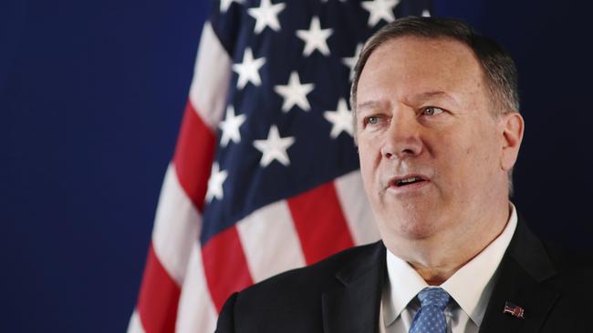 US Secretary of State Mike Pompeo called on China to ‘immediately end its campaign of repression in Xinjiang’. Picture: AP