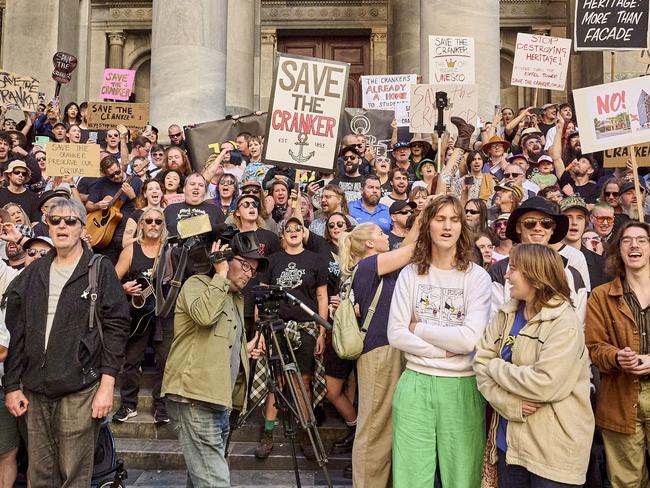 Save the Cranker rally in Adelaide, Sunday, April 28, 2024. Picture: Matt Loxton