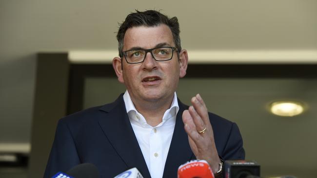 Daniel Andrews: time, surely, to sit back and put your feet up, congratulate yourself on a demolition job well done. Picture: NCA NewsWire / Andrew Henshaw