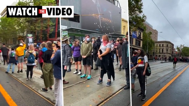 Thousands protest "Invasion Day" in Melbourne