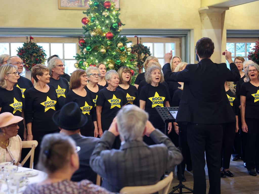 The Rock Choir perform during King Charles III's 75th birthday party hosted by the Prince's Foundation at Highgrove House. Picture: Getty Images