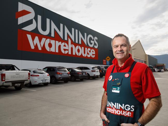 Mike Schneider, managing Director of Bunnings.Photographed at Bunnings Glenorchy store in Tasmania for the Launch of "Click and Collect" a new online purchases store pick up service.20/05/2019Hobart Tasmaniaphotography Peter Mathew