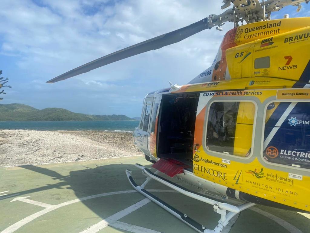 Paramedics were called to the ferry terminal on Daydream Island. Picture: RACQ CQ