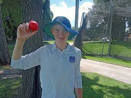 Rory Farrell, 14, from Warwick has lived and breathed cricket from a young age, with hopes of becoming the next Nathan Lyon.