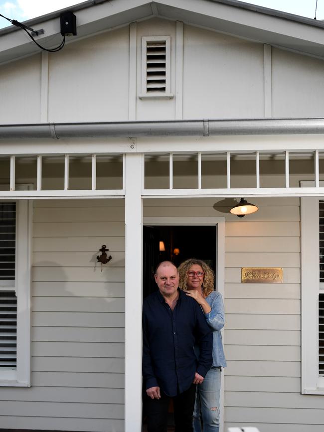 Nic and Robynne Young have managed a family friendly house on Gould St for more than six years. Picture: Penny Stephens